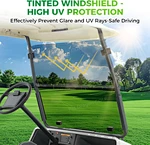 golf cart windshield with clip kit